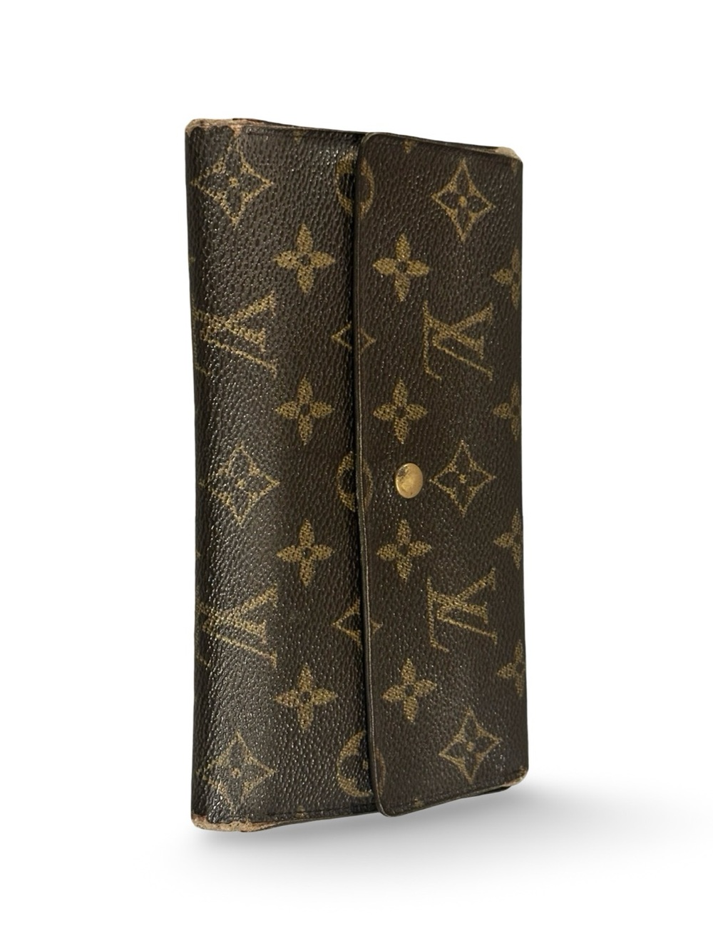 SALE❣️2003 LOUIS VUITTON Large Monogram trifold wallet - #0063